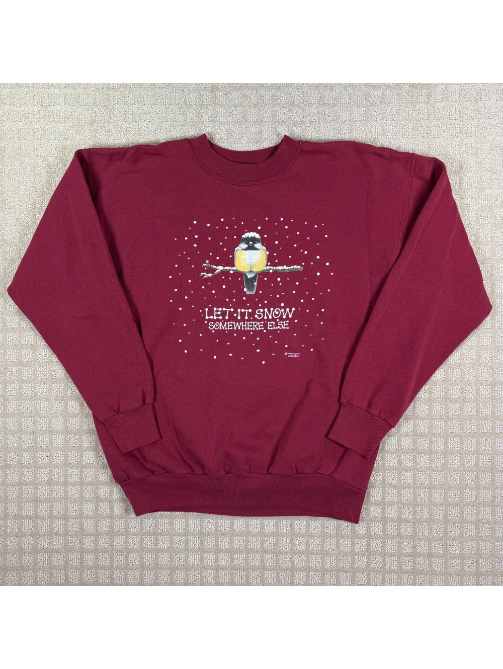 Morning Sun Let It Snow Somewhere Else Sweatshirt Women’s M